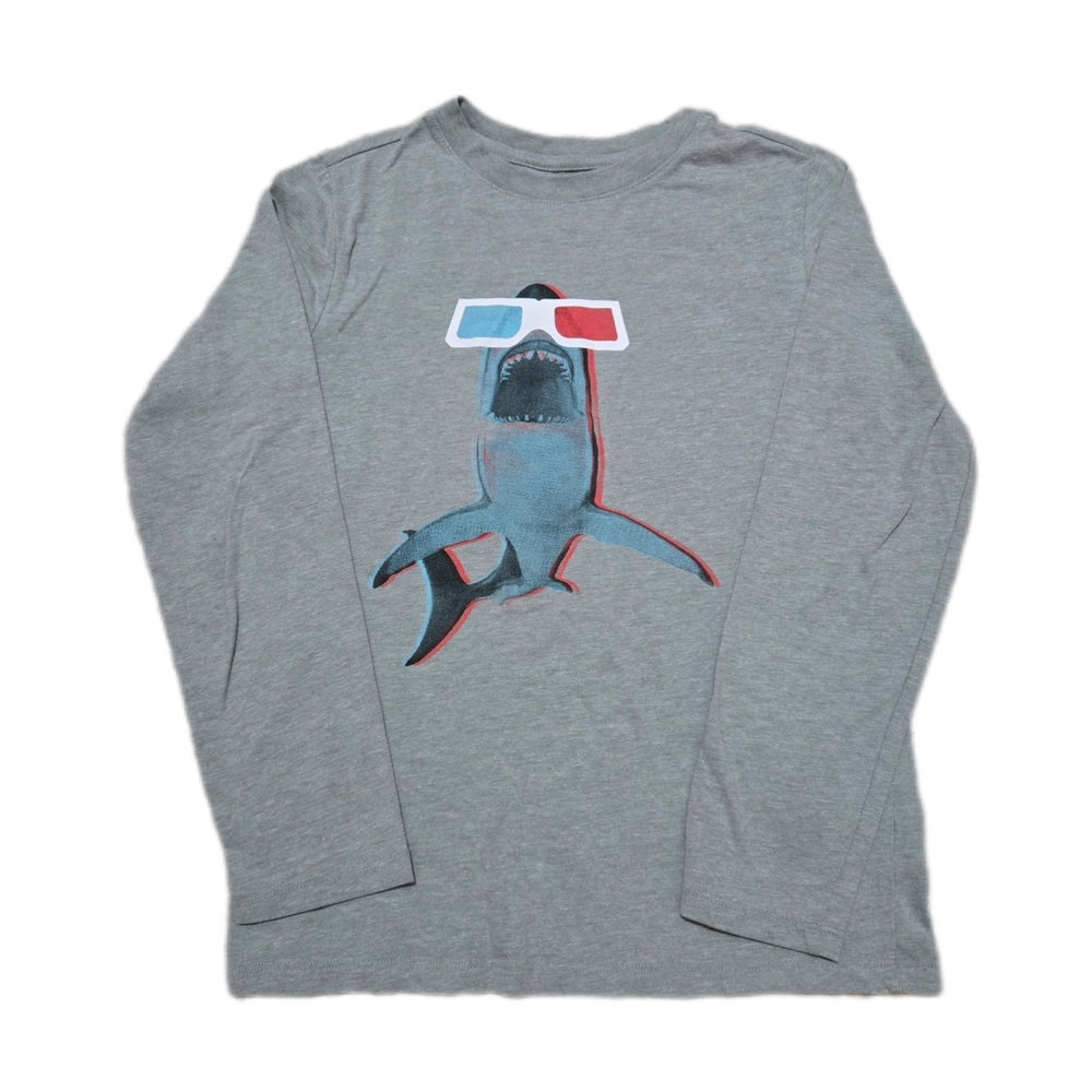Cat & Jack Gray Long Sleeve Shirt W/ Shark